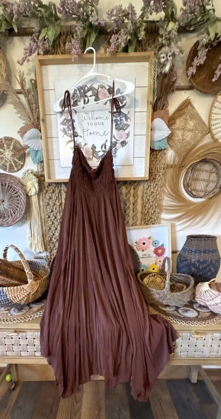 Free people brown maxi dress